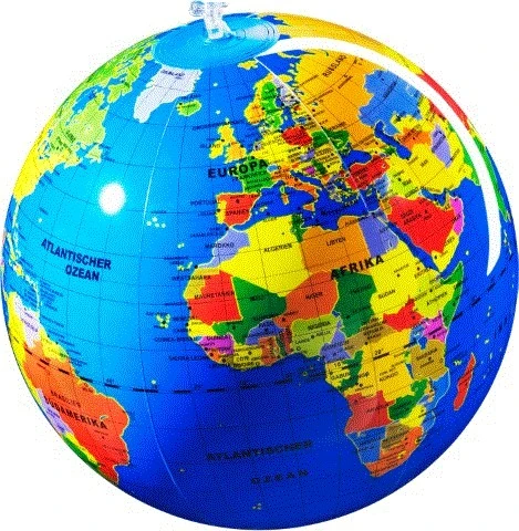 Aufblasbarer Globus: Die Welt 3 Aufblasbarer Globus: Die Welt