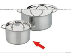 Nic Edelstahl-Henkeltopf 9 Cm