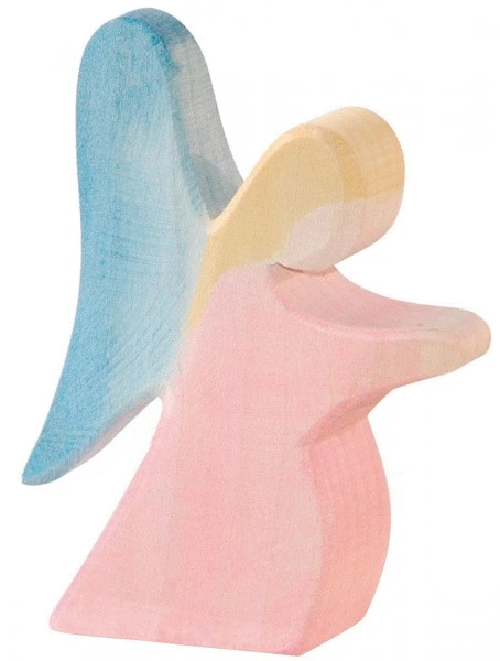 Ostheimer Engel Kniend Rot Holzfigur 3 Ostheimer Engel Kniend Rot Holzfigur