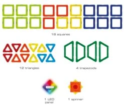 GeoSmart Space Ball 36 Teile Mit Spinner Und LED-Element -Kinder Pielzeugladen 291 GEO303 d 600x600