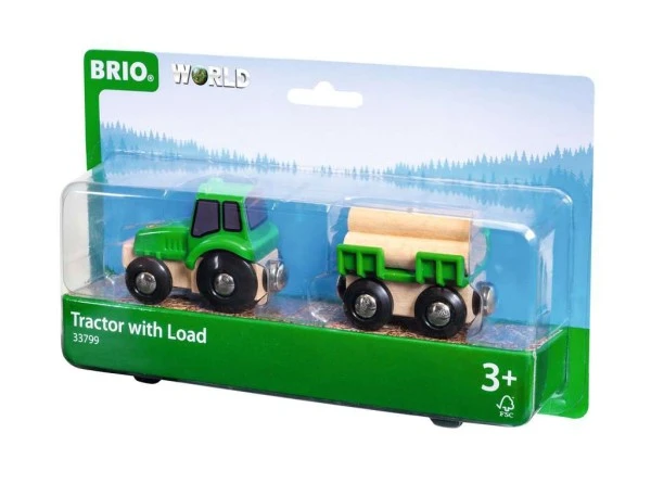 Brio Traktor Mit Holz-Anhänger 5 Brio Traktor Mit Holz-Anhänger – Bild 3