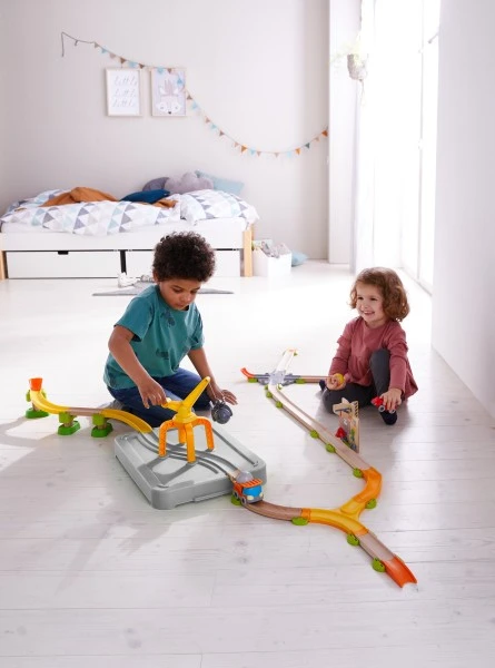 Haba Kullerbü Spielbahn Freie Bahn Verladekran 6 Haba Kullerbü Spielbahn Freie Bahn Verladekran – Bild 4