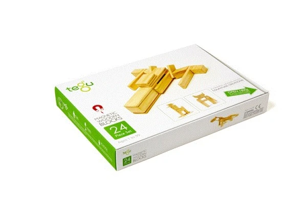 Tegu Magnetisches Holzset Natur 24 Teile 4 Tegu Magnetisches Holzset Natur 24 Teile – Bild 2