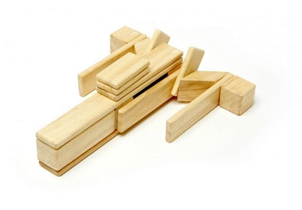 Tegu Magnetisches Holzset Natur 24 Teile 6 Tegu Magnetisches Holzset Natur 24 Teile – Bild 4