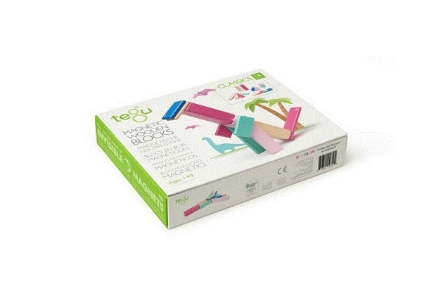 Tegu 14 Magnetische Holzbausteine Pink 4 Tegu 14 Magnetische Holzbausteine Pink – Bild 2