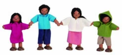 Plantoys Plan Toys Puppenfamilie Latino Biegepuppen