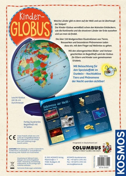 Kosmos Kinder-Globus Mit Licht 4 Kosmos Kinder-Globus Mit Licht – Bild 2