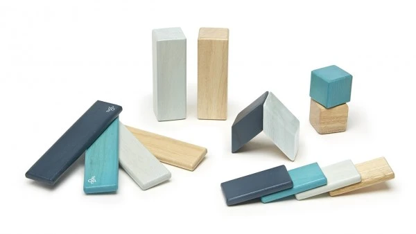 Tegu 14 Magnetische Holzbausteine Blau 3 Tegu 14 Magnetische Holzbausteine Blau