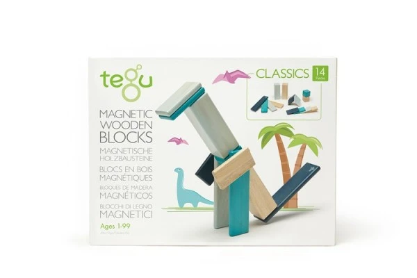 Tegu 14 Magnetische Holzbausteine Blau 4 Tegu 14 Magnetische Holzbausteine Blau – Bild 2