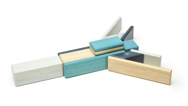 Tegu 14 Magnetische Holzbausteine Blau 5 Tegu 14 Magnetische Holzbausteine Blau – Bild 3