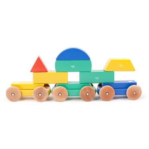 Tegu 9 Magnetische Holzbausteine Baby Zug 4 Tegu 9 Magnetische Holzbausteine Baby Zug – Bild 2