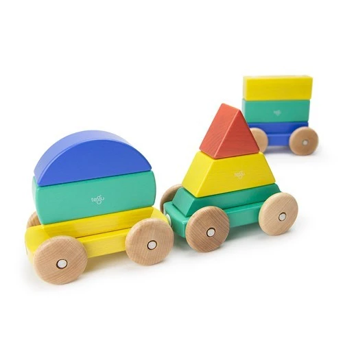Tegu 9 Magnetische Holzbausteine Baby Zug 6 Tegu 9 Magnetische Holzbausteine Baby Zug – Bild 4