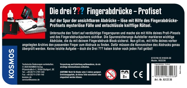 Kosmos Die Drei ??? Fingerabdrücke-Profiset 4 Kosmos Die Drei ??? Fingerabdrücke-Profiset – Bild 2