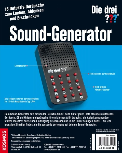 Kosmos Die Drei ??? Sound-Generator 4 Kosmos Die Drei ??? Sound-Generator – Bild 2
