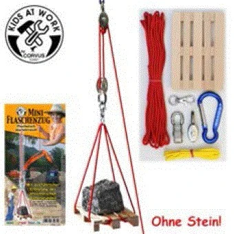 Kids At Work Mini-Flaschenzug 3 Kids At Work Mini-Flaschenzug