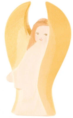 Ostheimer Schutzengel Weiß Holzfigur