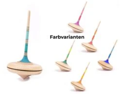 Mader Holzkreisel Spaghetti, Farbige Varianten Aus Der Kreiselmanufaktur