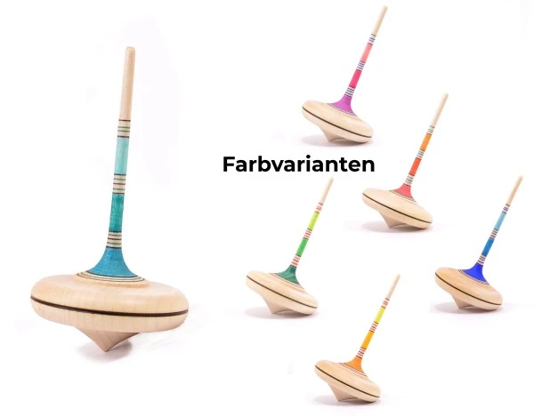 Mader Holzkreisel Spaghetti, Farbige Varianten Aus Der Kreiselmanufaktur 3 Mader Holzkreisel Spaghetti, Farbige Varianten Aus Der Kreiselmanufaktur