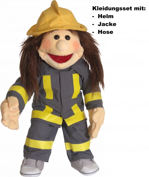 Living Puppets Feuerwehr Kleidung (3teilig) 65cm 3 Living Puppets Feuerwehr Kleidung (3teilig) 65cm