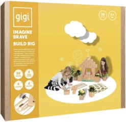 Gigi XL Set 5 (30 Kartonbausteine) Mit Stiften